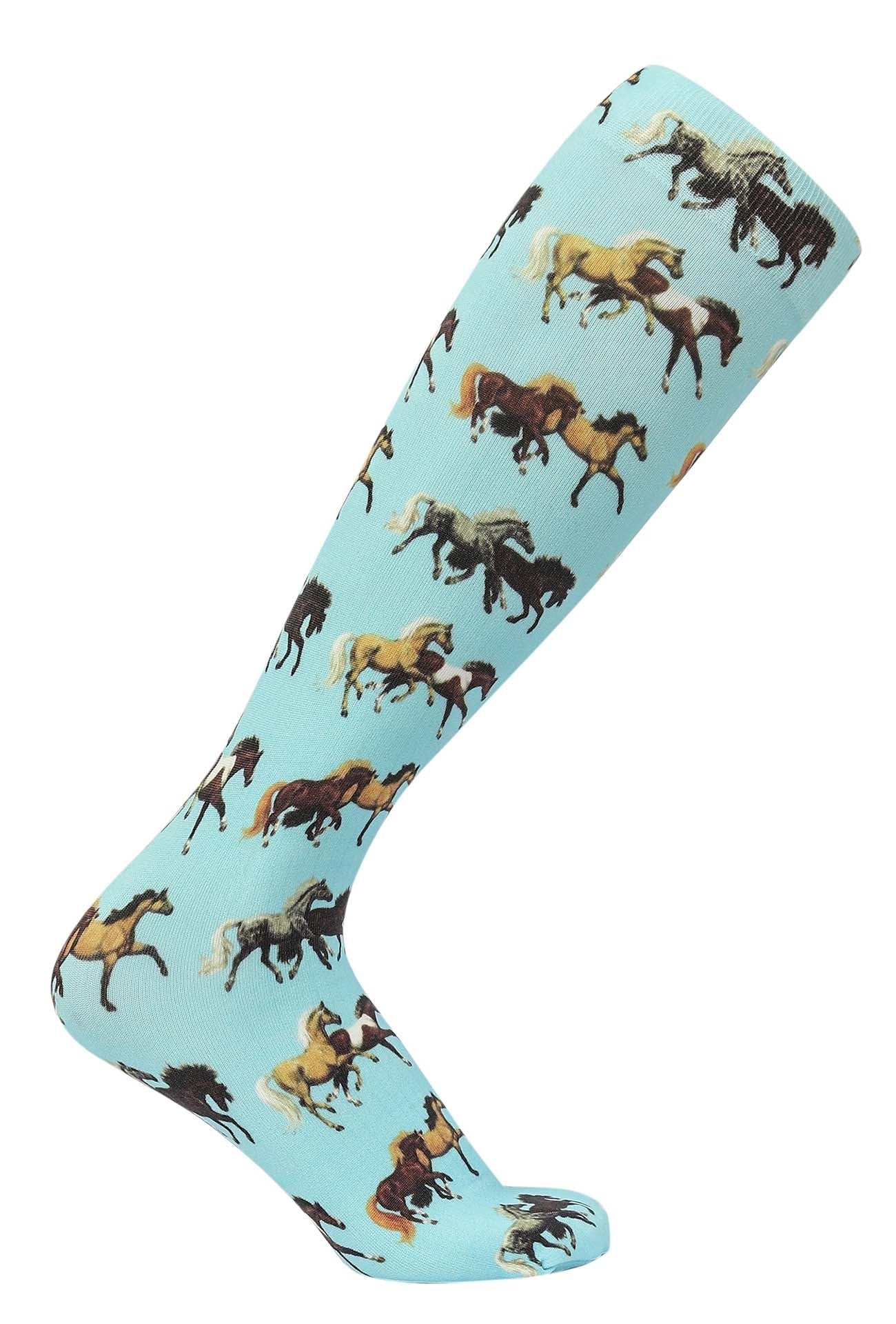 AWST Int'l Lila Horse Pairs Socks