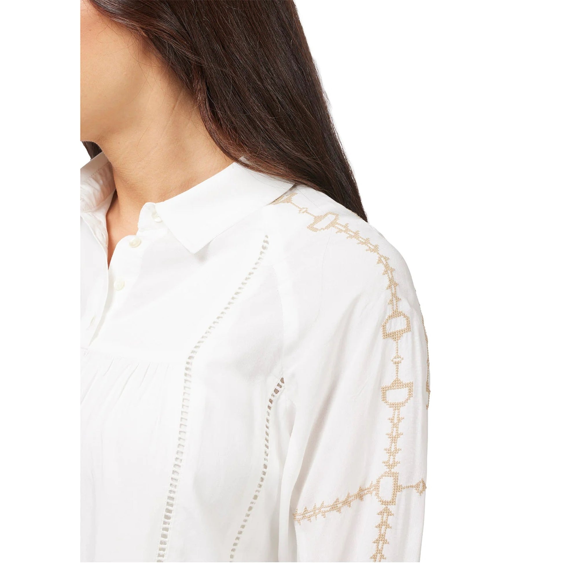 EQL by Kerrits Ladies Bit and Rein Embroidered Blouse