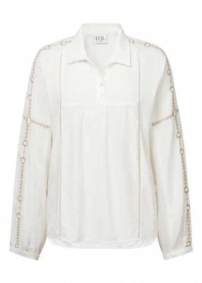 EQL by Kerrits Ladies Bit and Rein Embroidered Blouse