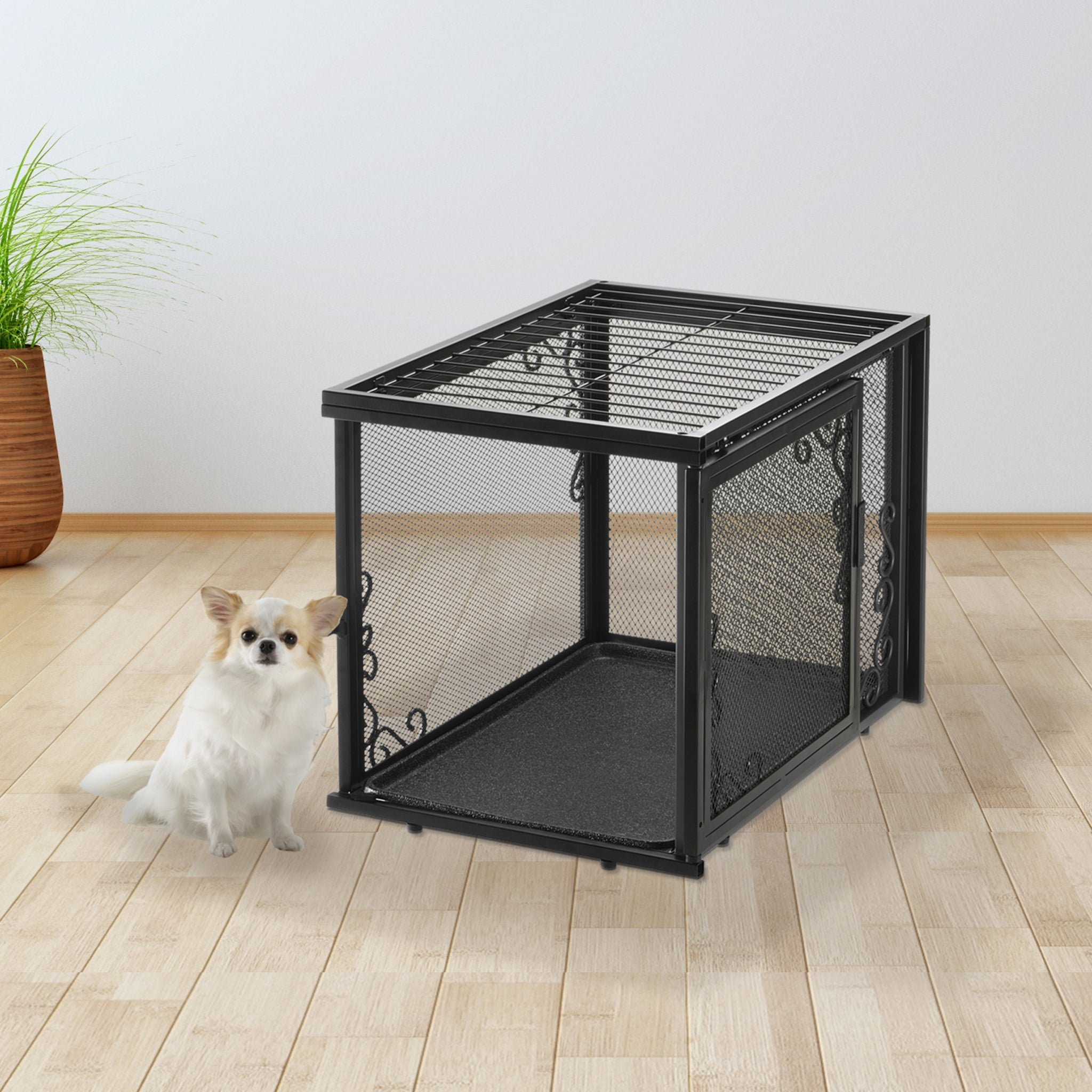 Richell Metal Mesh Pet Crate