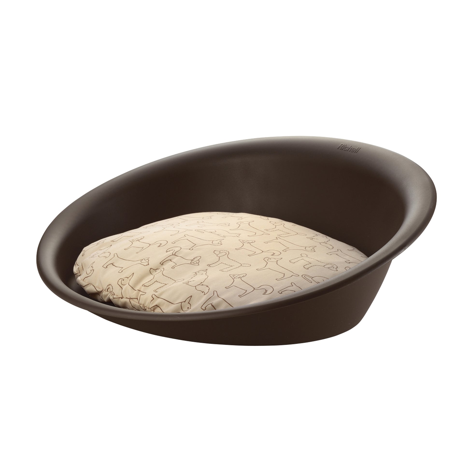 Richell Oval Plastic Pet Bed