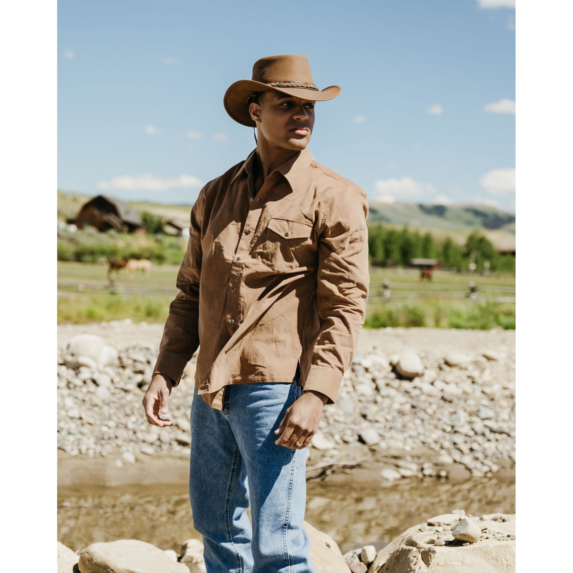 Outback Trading Mens Bryce Cotton Western Shirt