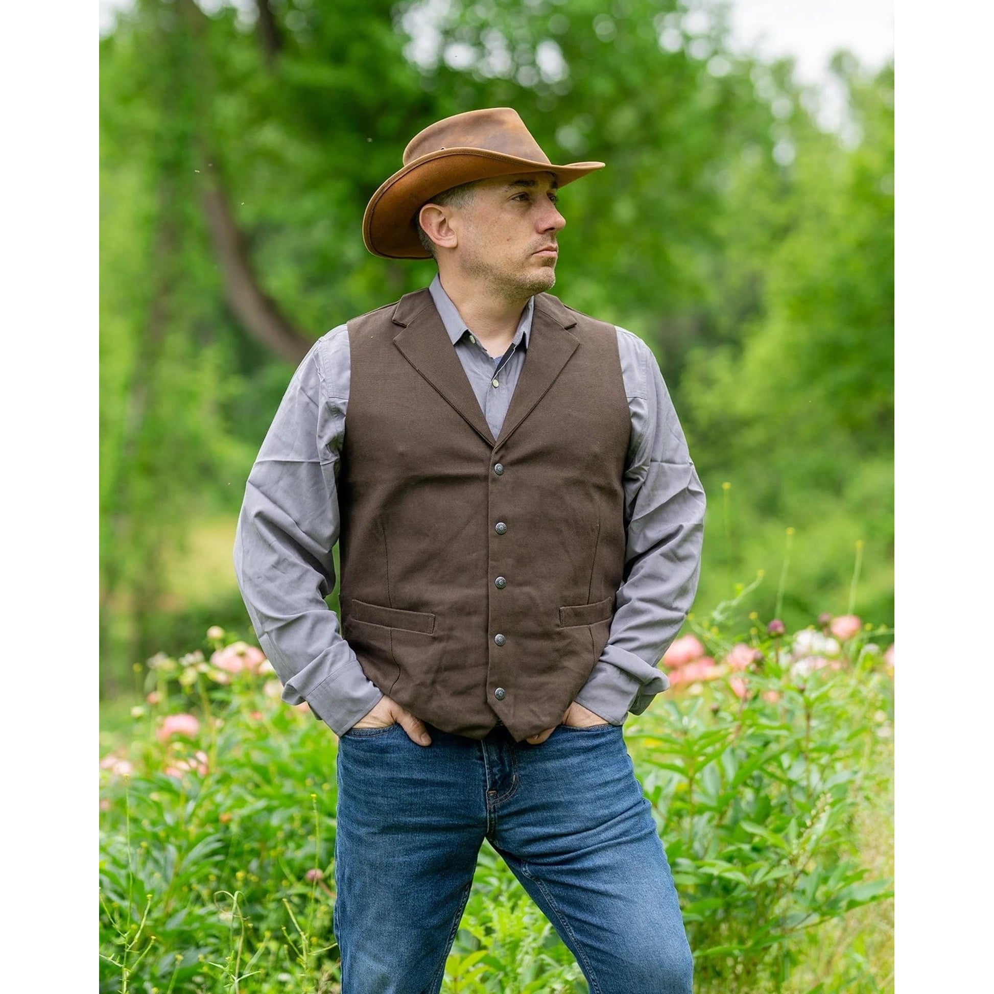 Outback Trading Mens Jessie Canvas Vest