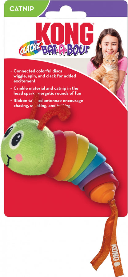 KONG Bat-A-Bout Clackz Caterpillar