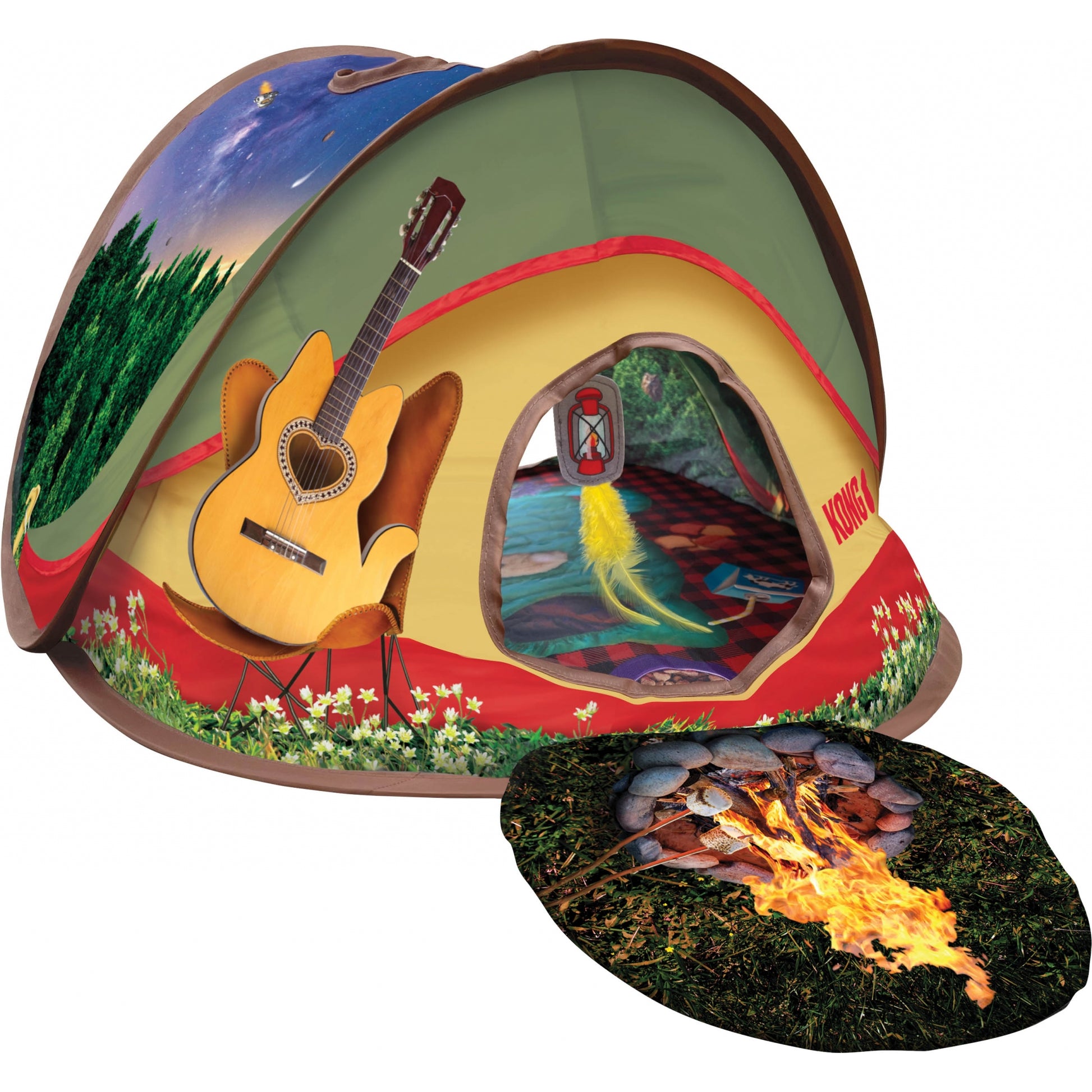 KONG Play Spaces Glamping Tent Cat Toy