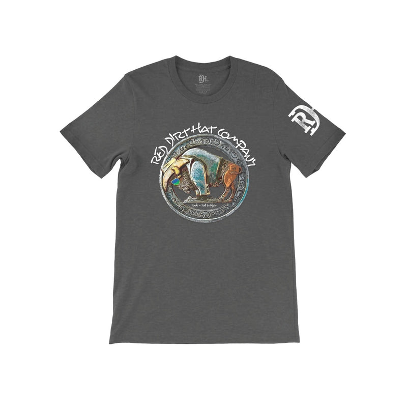 Red Dirt Hat Co Bad Bronc Rock N Roll Buffalo T-Shirt