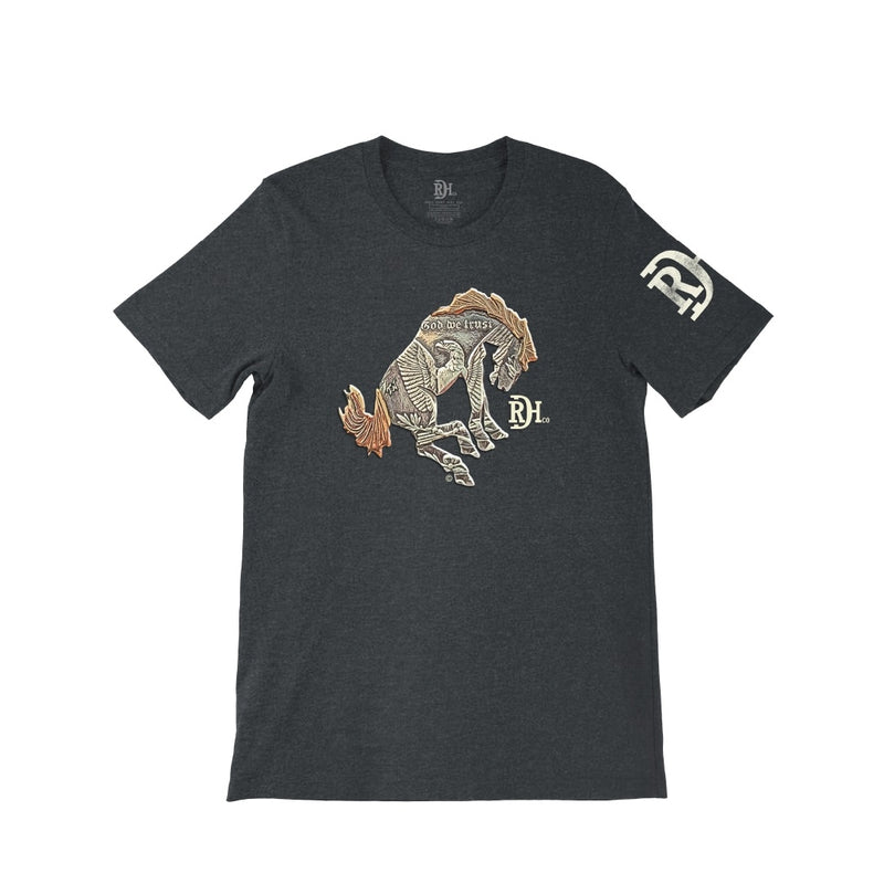 Red Dirt Hat Co Bad Bronc Bucking Bronc T-Shirt