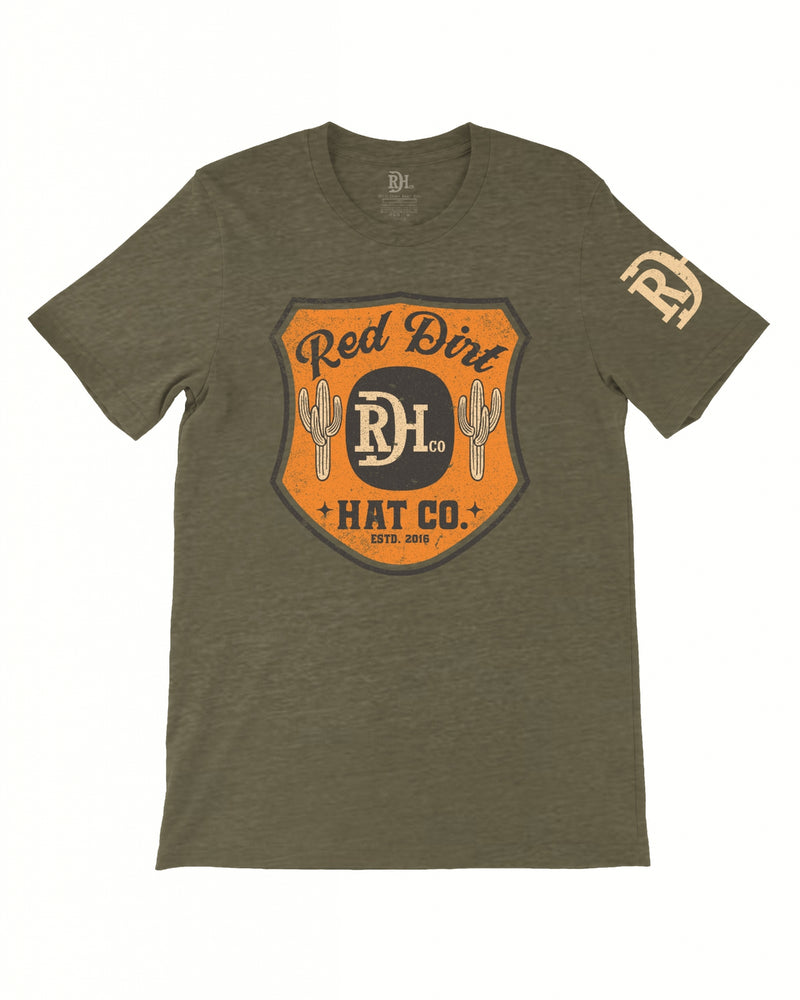 Red Dirt Hat Co Buffalo Badge T-Shirt