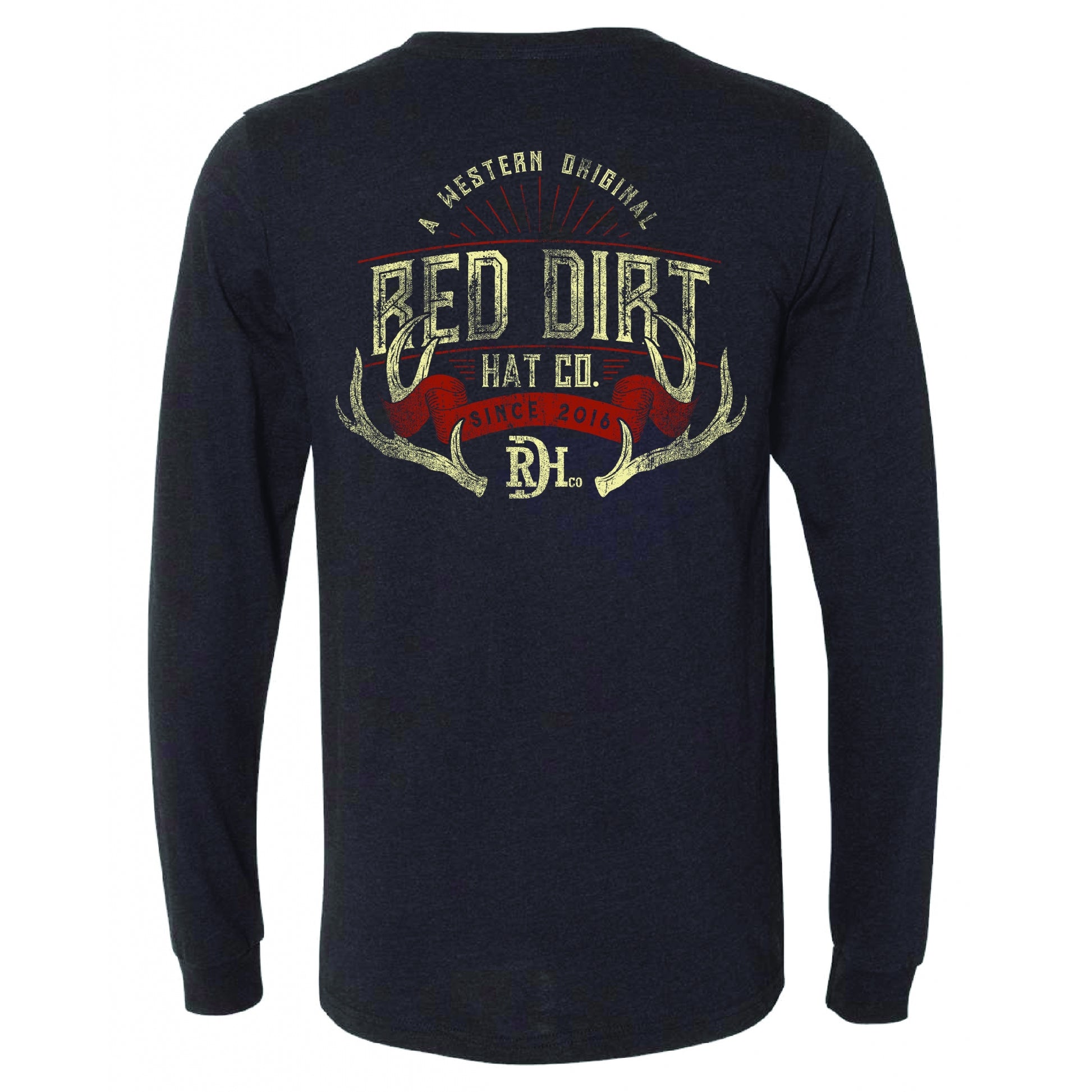 Red Dirt Hat Co Antlers Long Sleeve T-Shirt