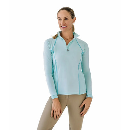 Ovation Ladies 1/4 Zip LS Sunshirt