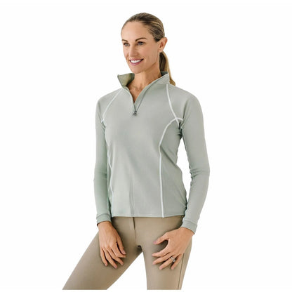 Ovation Ladies 1/4 Zip LS Sunshirt