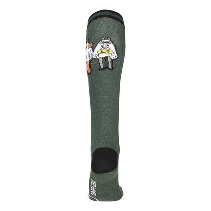 Dapplebay Ladies Horse Ghosts Knit Boot Socks