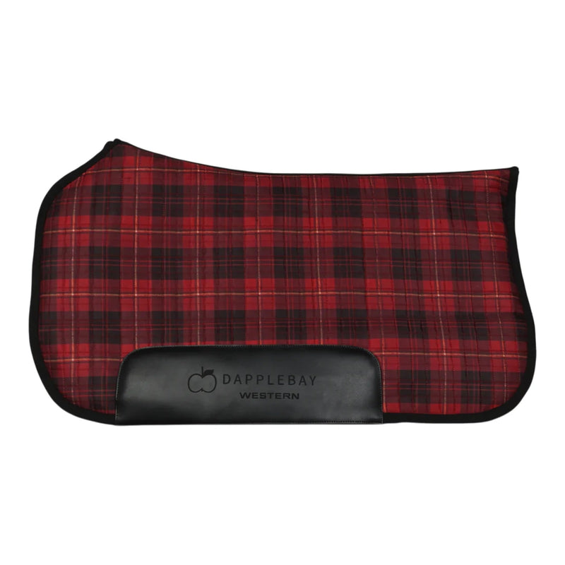 Dapplebay Holiday Plaid Western Saddle Pad