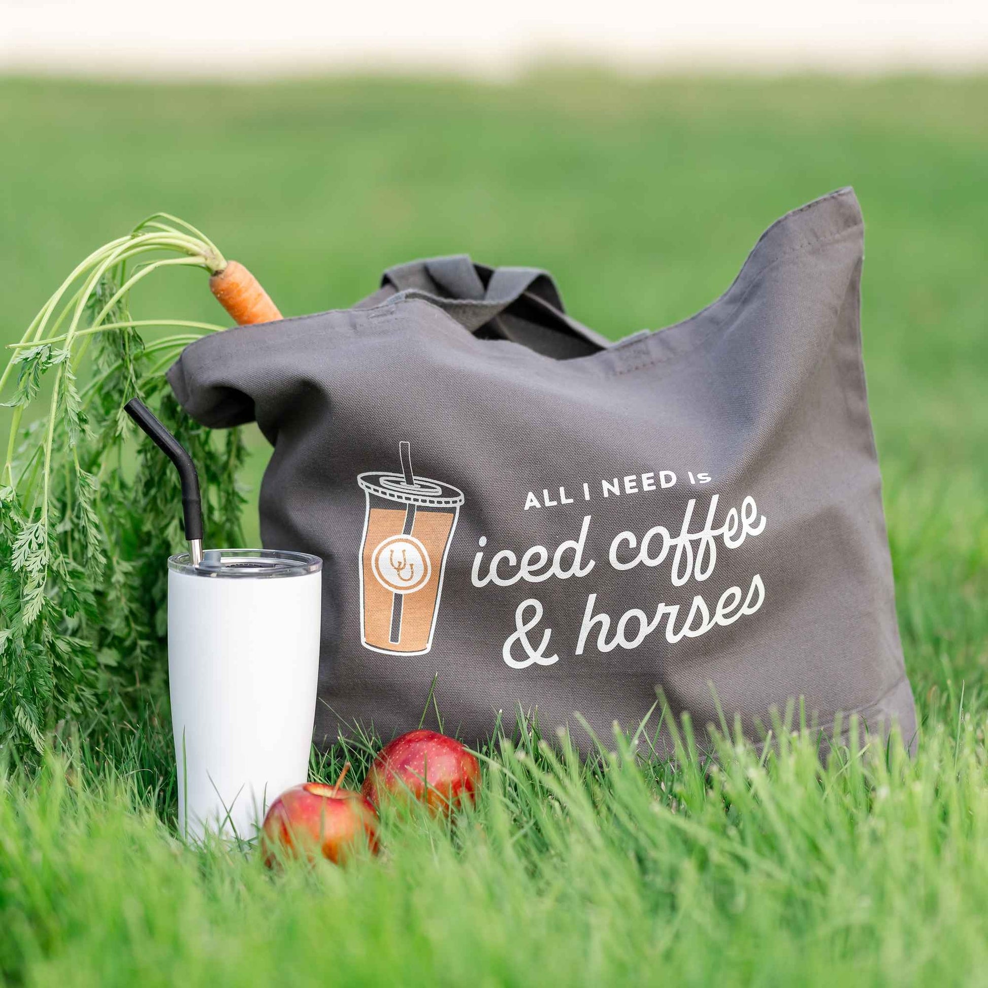 Dapplebay Iced Coffee & Horses Tote