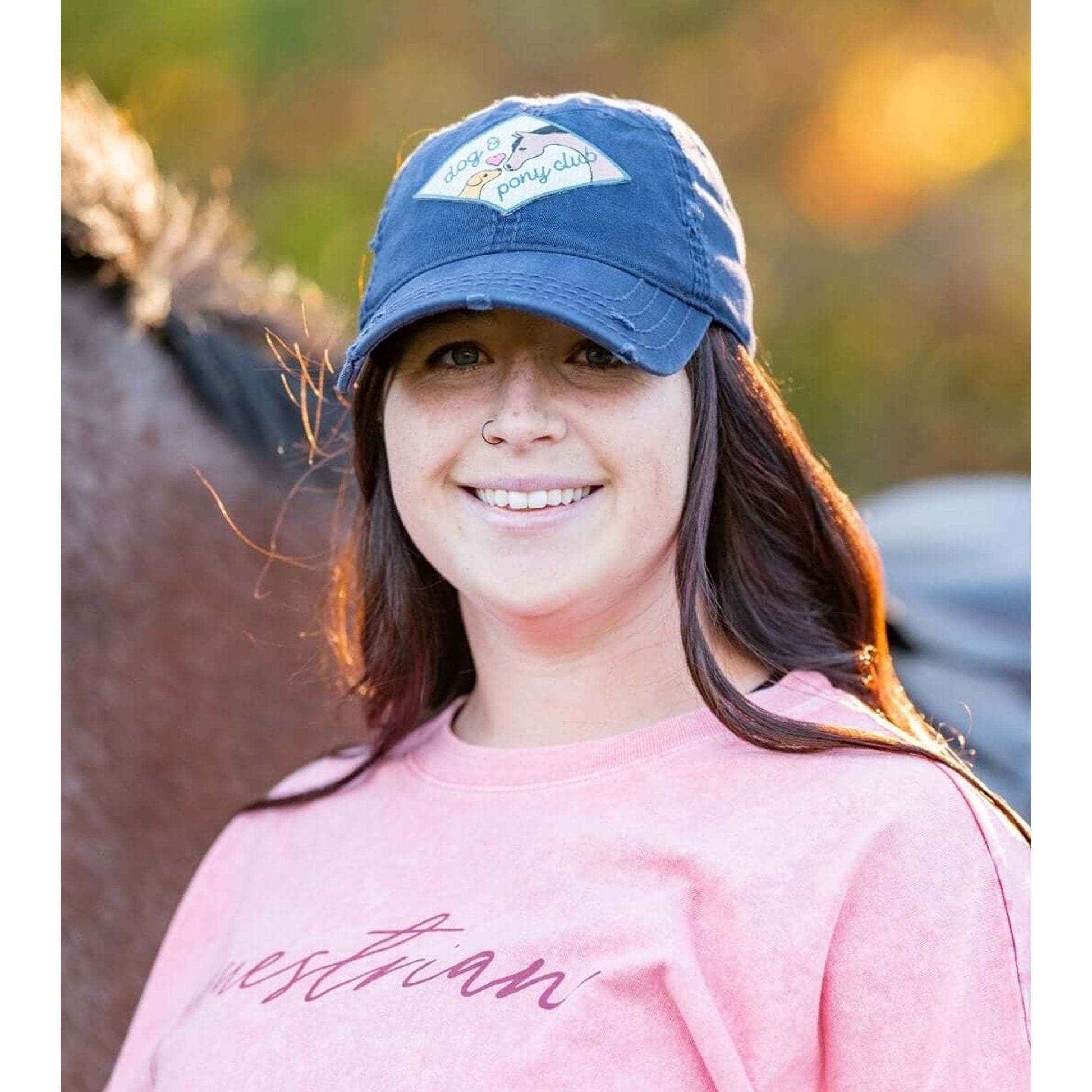 Dapplebay Dog & Pony Club Distressed Barn Hat