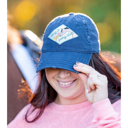 Dapplebay Dog & Pony Club Distressed Barn Hat