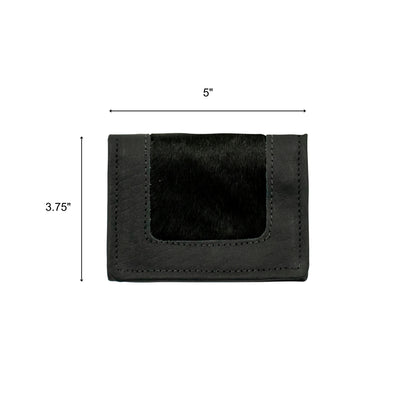 American West Hair-On Small Ladies Tri-Fold Wallet