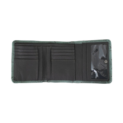 American West Hair-On Small Ladies Tri-Fold Wallet