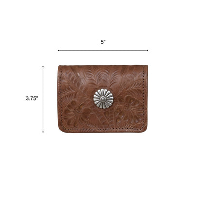 American West Ladies Small Tri-Fold Wallet