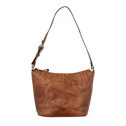 American West Hitchin' Post Zip Top Bucket Tote