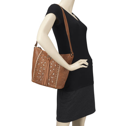 American West Hill Country Zip Top Bucket Tote
