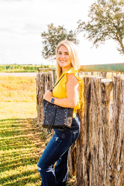 American West Hill Country Zip Top Bucket Tote