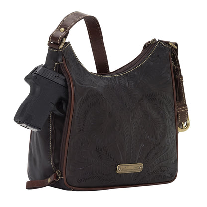 American West Annie's Secret Collection Shoulder Bag with Conceal Carry Pocket on Back