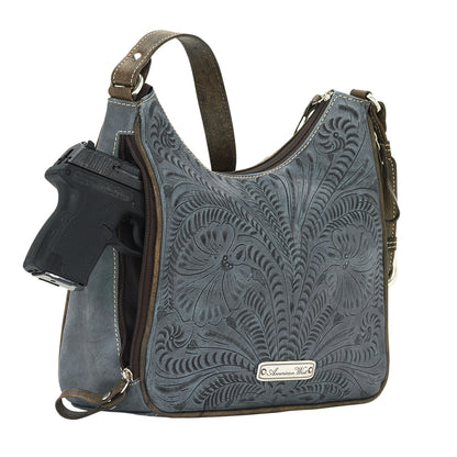 American West Annie's Secret Collection Shoulder Bag with Conceal Carry Pocket on Back