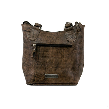 American West Tribal Weave Zip-Top Bucket Tote