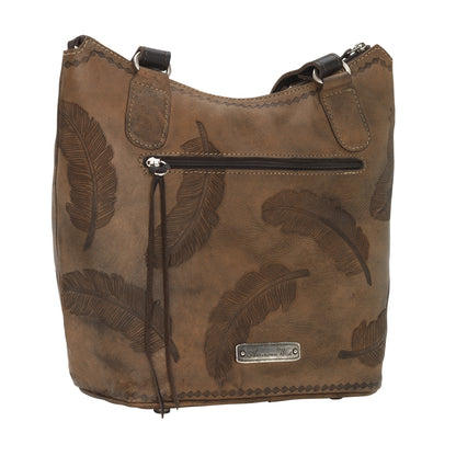American West Sacred Bird Zip Top Bucket Tote