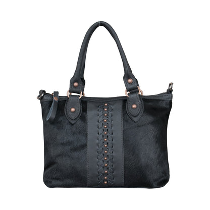 American West Cow Town Small Zip Top Convertible Satchel with Conceal Carry Pocket on Back