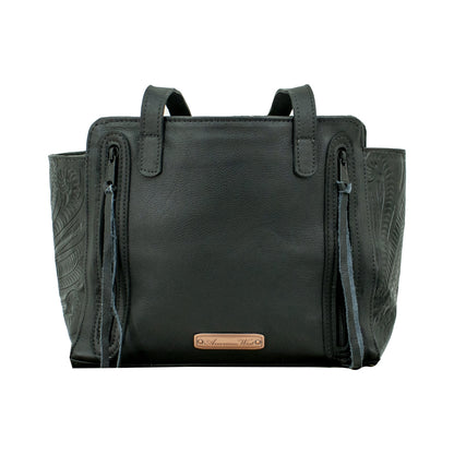 American West Cow Town Zip Top Tote with Conceal Carry Pocket on Back
