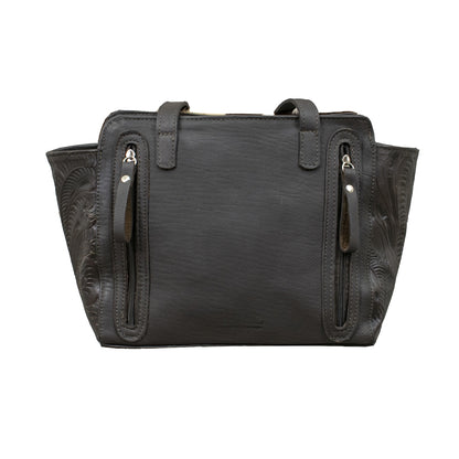American West Cow Town Zip Top Tote with Conceal Carry Pocket on Back