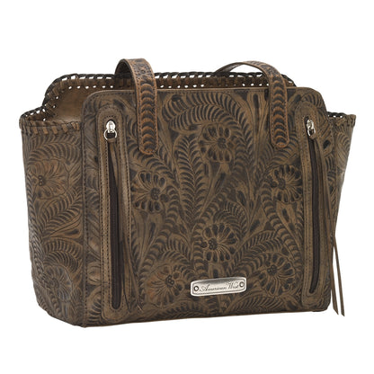 American West Annie's Secret Collection Zip Top Tote with Conceal Carry Pocket on Back