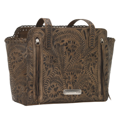 American West Annie's Secret Collection Zip Top Tote with Conceal Carry Pocket on Back