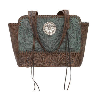 American West Annie's Secret Collection Zip Top Tote with Conceal Carry Pocket on Back