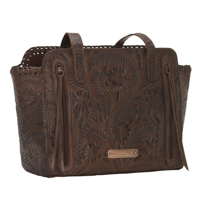 American West Annie's Secret Collection Zip Top Tote with Conceal Carry Pocket on Back