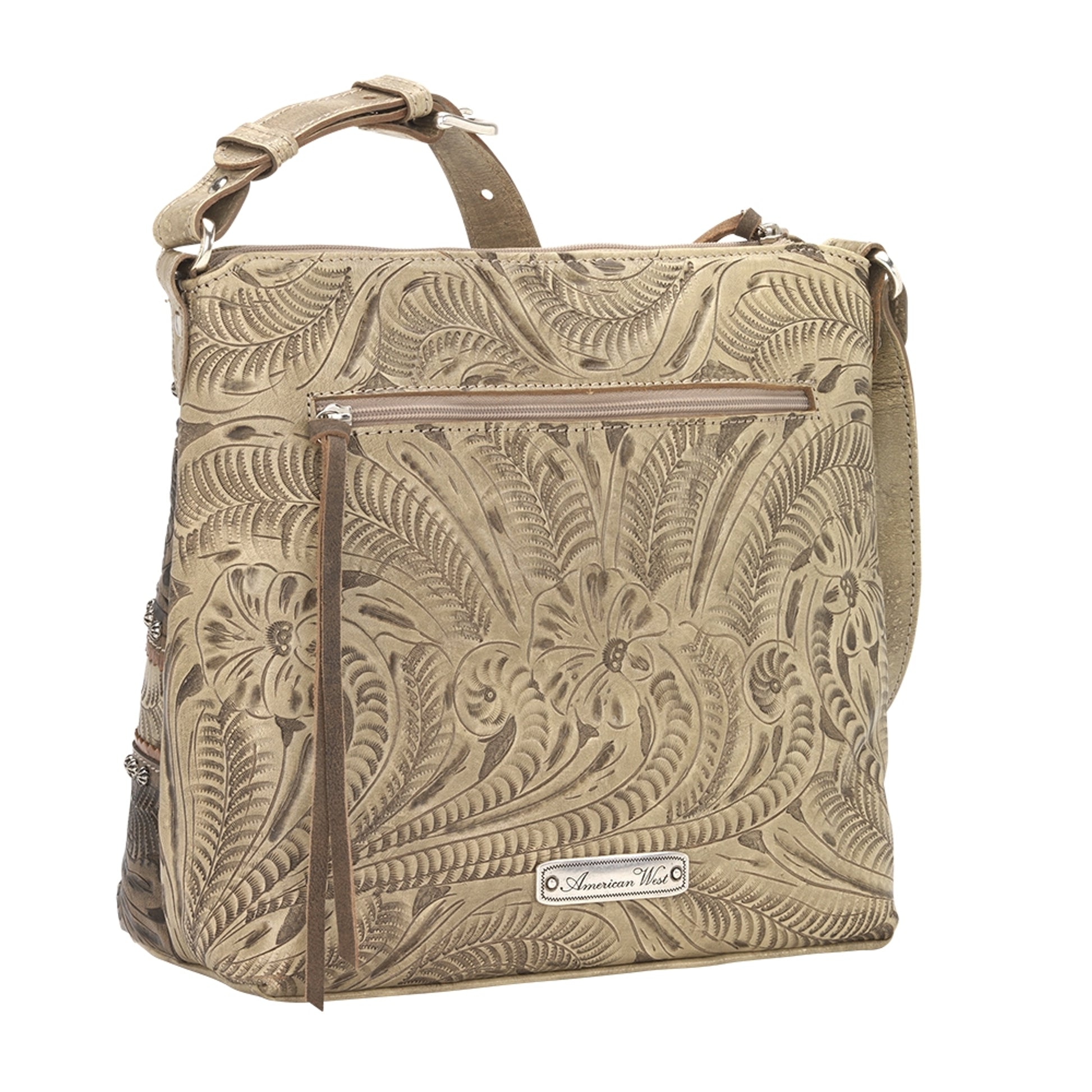 American West Saddle Ridge Zip Top Shoulder Bag