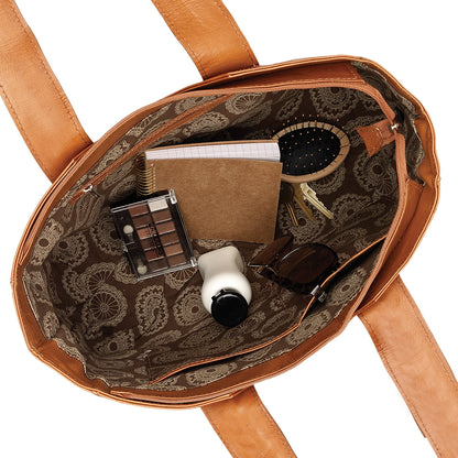 American West Pony Small Zip-Top Tote with Hair-On Hide