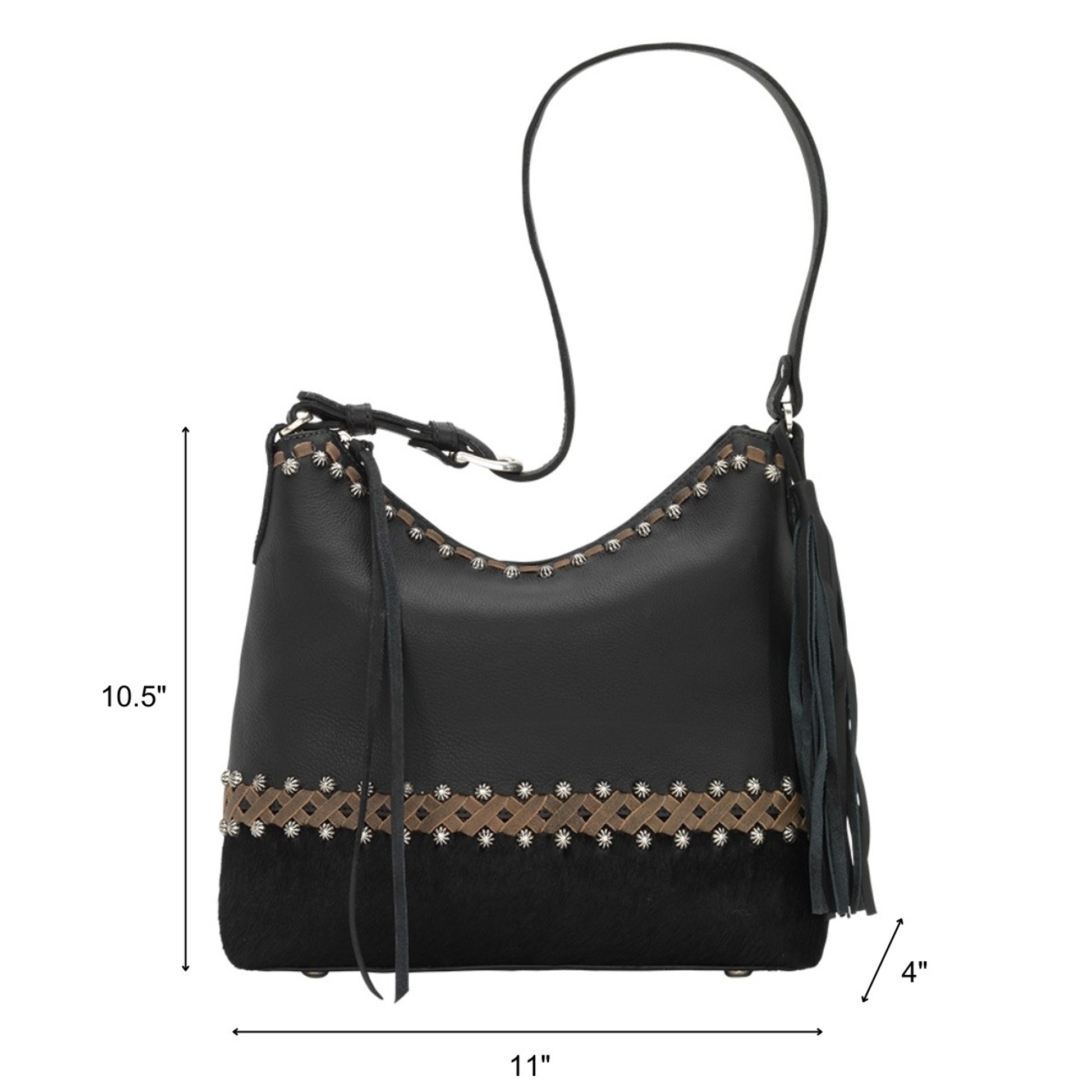 American West Wild Horses Zip Top Shoulder Bag