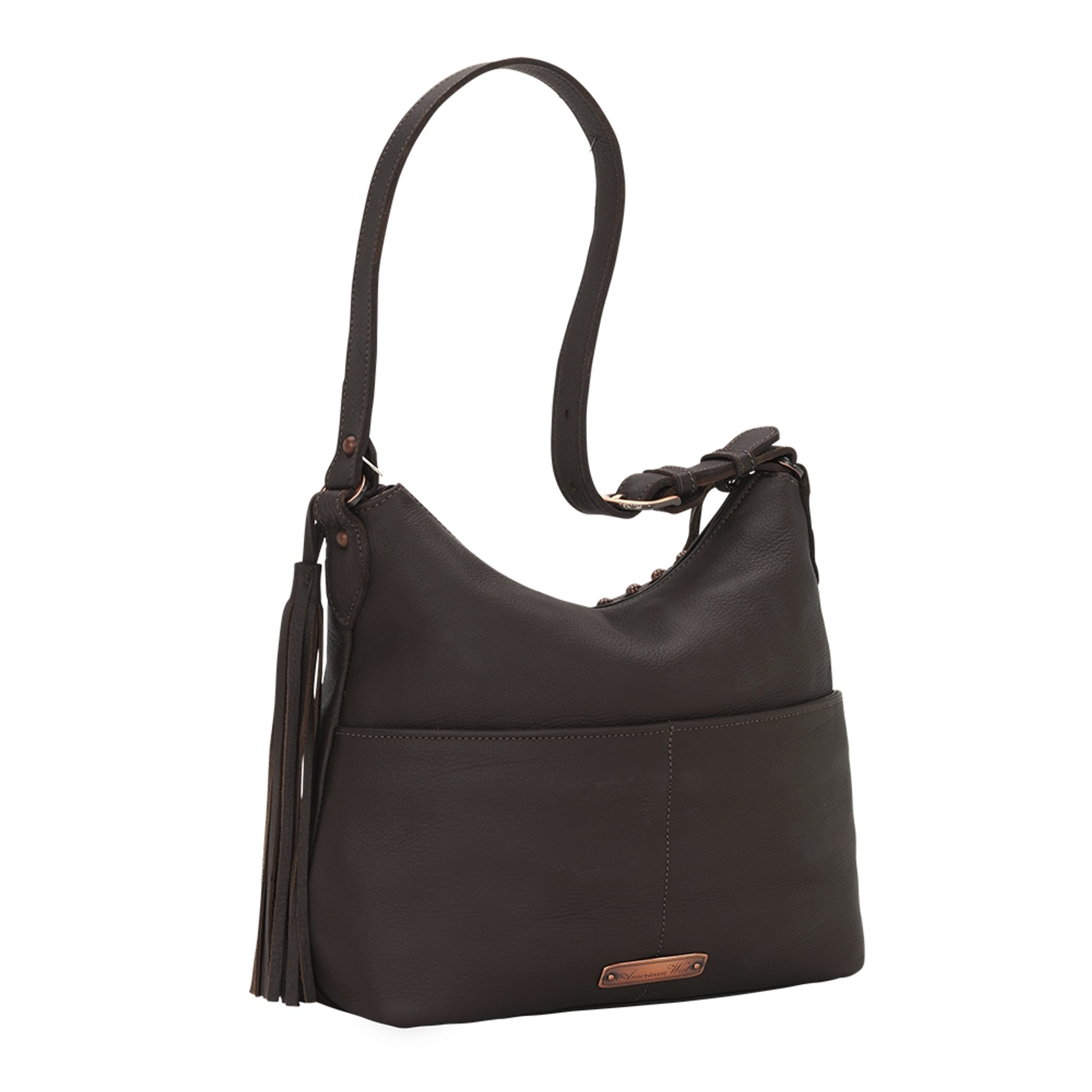 American West Wild Horses Zip Top Shoulder Bag
