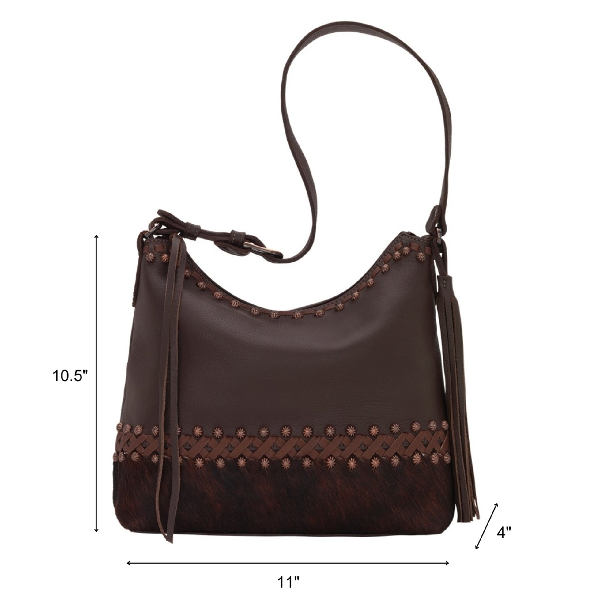 American West Wild Horses Zip Top Shoulder Bag