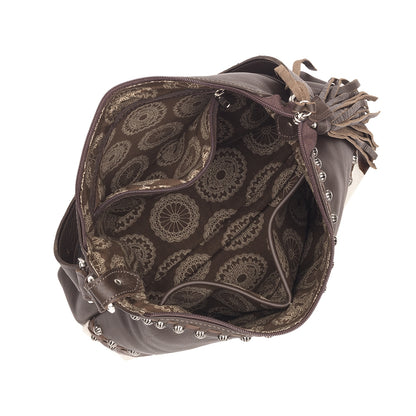 American West Wild Horses Zip Top Shoulder Bag