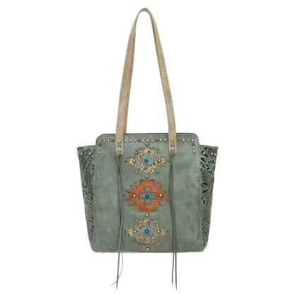 American West Navajo Soul Zip Top Tote