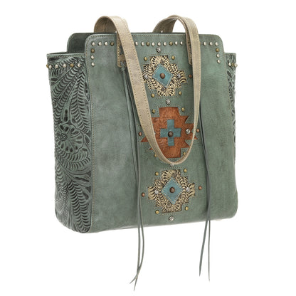 American West Navajo Soul Zip Top Tote