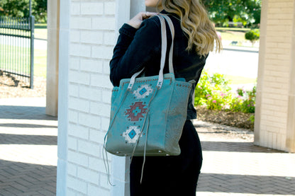 American West Navajo Soul Zip Top Tote