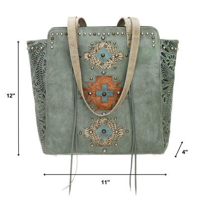 American West Navajo Soul Zip Top Tote
