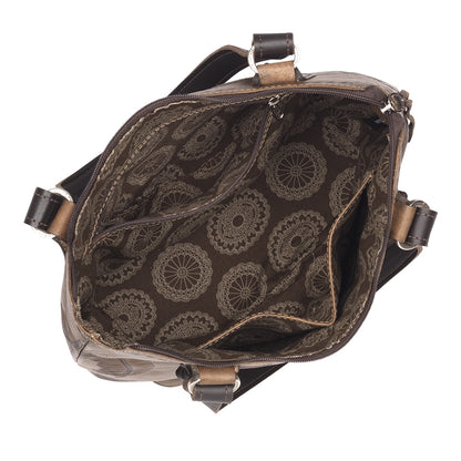 American West Texas Rose Small Zip Top Bucket Tote