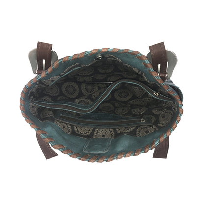 American West Lariats and Lace Multi-Compartment Tote with Conceal Carry Pocket on Back