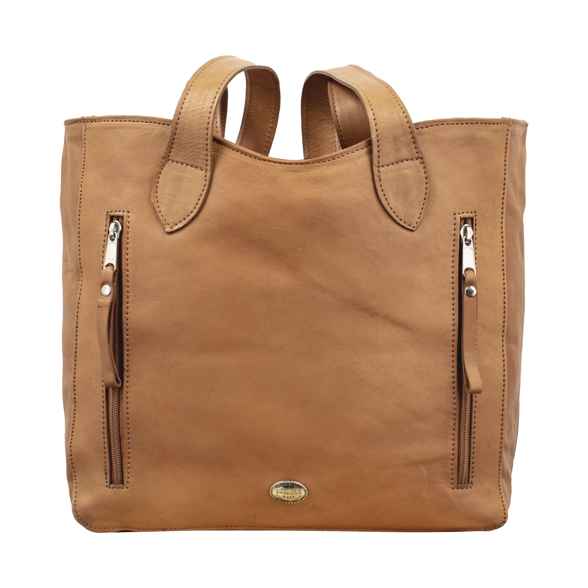 American West Hitchin' Post Large Zip Top Tote with Conceal Carry Pocket on Back